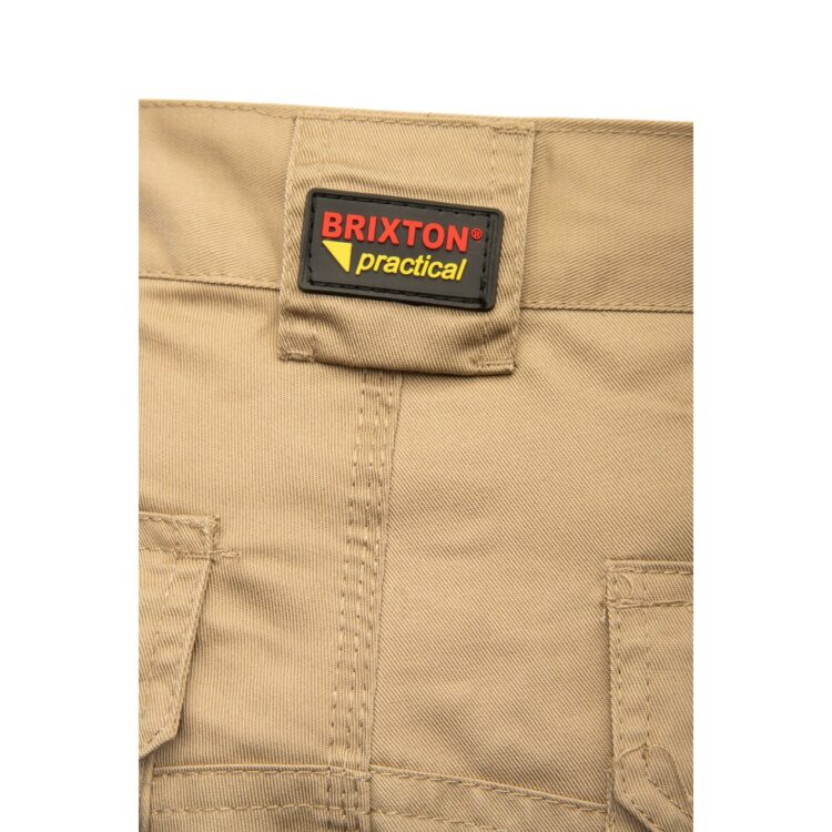 brixton practical spodnie krotkie do pasa bezowy 6