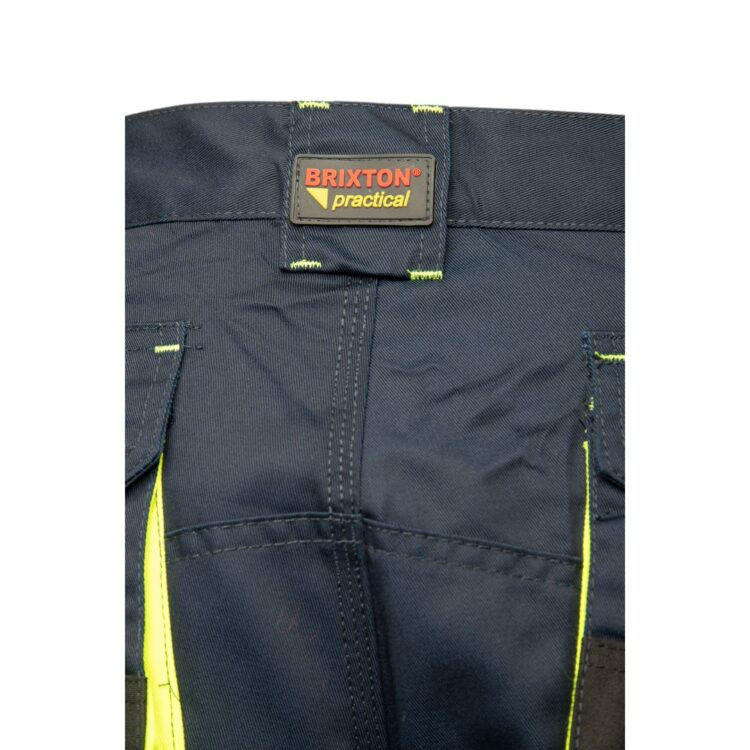 brixton practical spodnie krotkie granat zolty apks 1
