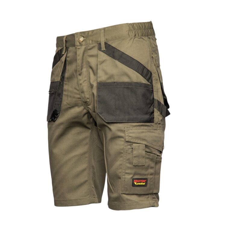 brixton practical spodnie krotkie khaki apks 13