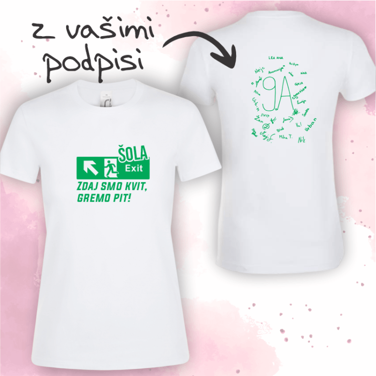 Majice za valeto - zaključek 9. razreda
