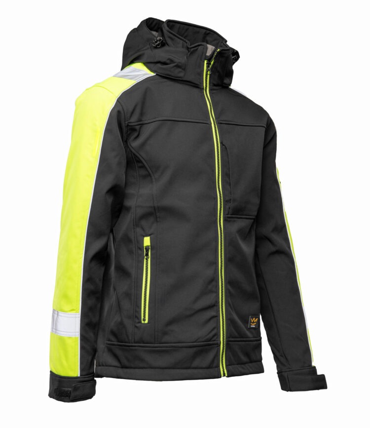 SEVEN KINGS RIVAL Softshell jakna – črna/rumena