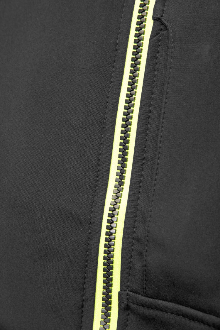 SEVEN KINGS RIVAL Softshell jakna – črna/rumena