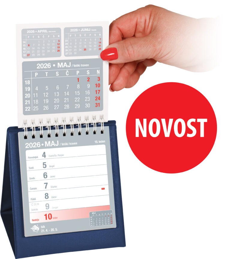 0152 namizni koledar piramida uporaba 15 moder