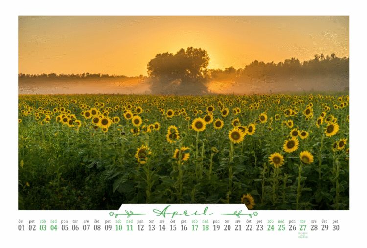13-listni ležeči foto koledar 13-listni ležeči foto koledar