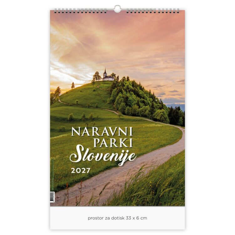 NARAVNI PARKI SLOVENIJE – Trimesečni stenski koledar 2027
