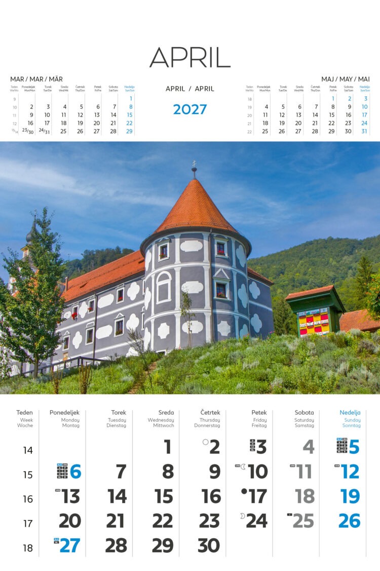 Stenski koledar POSLOVNA SLOVENIJA 2027