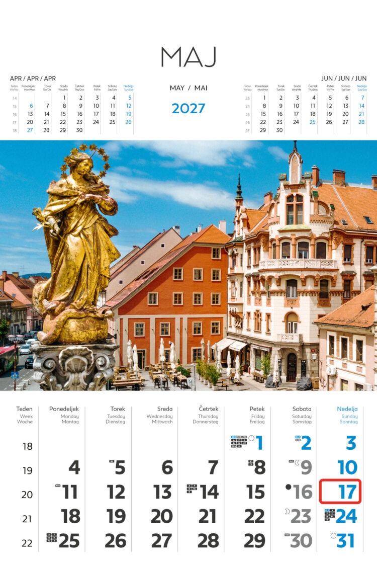 Stenski koledar POSLOVNA SLOVENIJA 2027