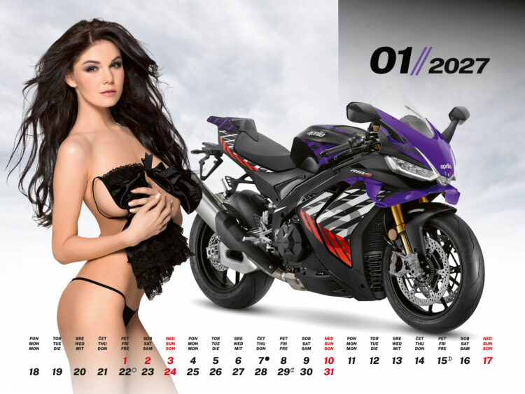 MOTORJI – Stenski koledar 2027