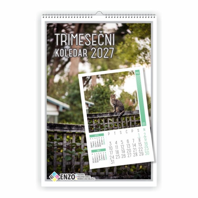 Trimesečni 13-listni foto koledar Trimesečni 13-listni foto koledar