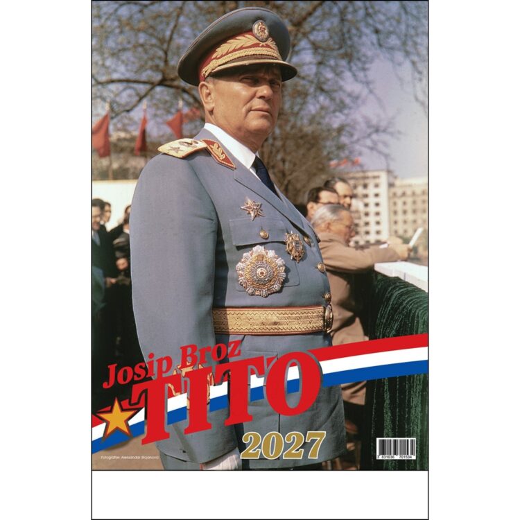 Stenski koledar Tito 2027 31 x 50 cm