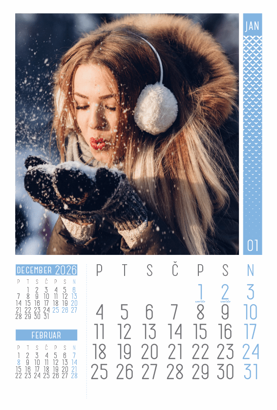 Trimesečni 13-listni foto koledar Trimesečni 13-listni foto koledar