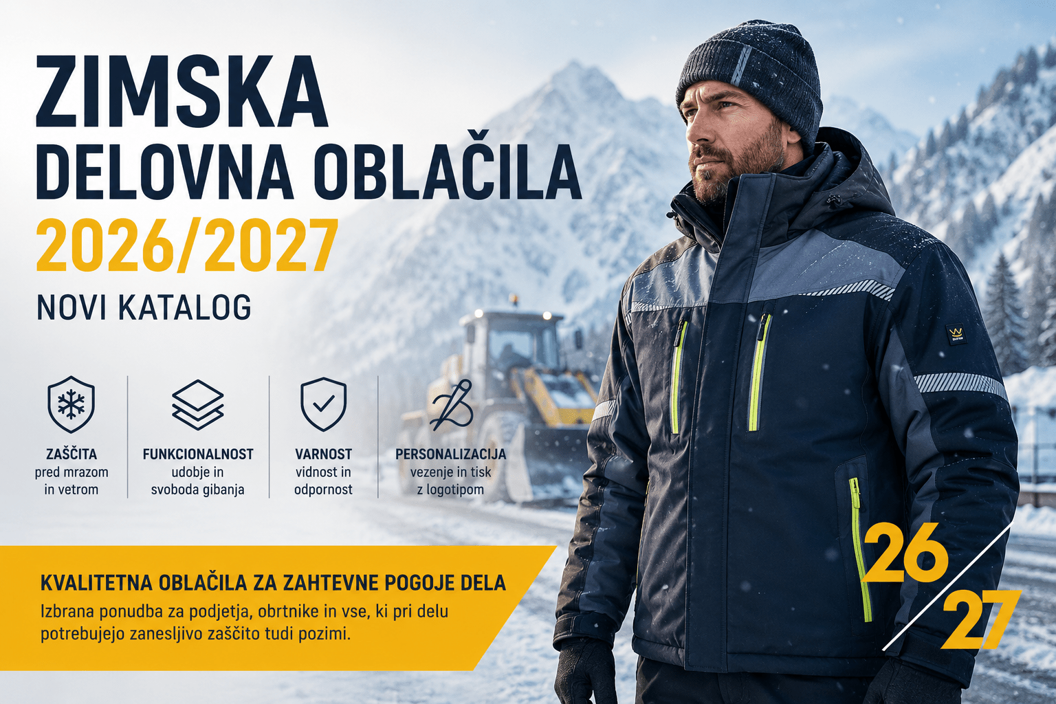 Zimska delovna in zaščitna oblačila 2026/2027 – novi katalog