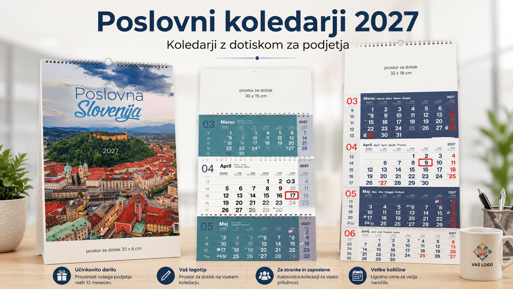 FOTO koledarji iz vaših fotografij – različni stenski koledarji po meri